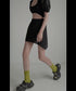 Asymmetric Skirted Flare Pants